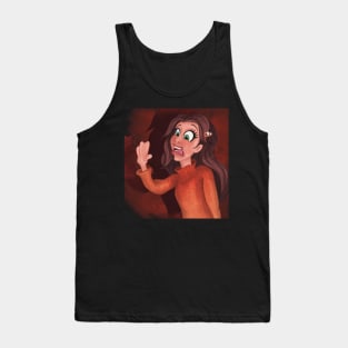 Spooked Girl Character Tank Top